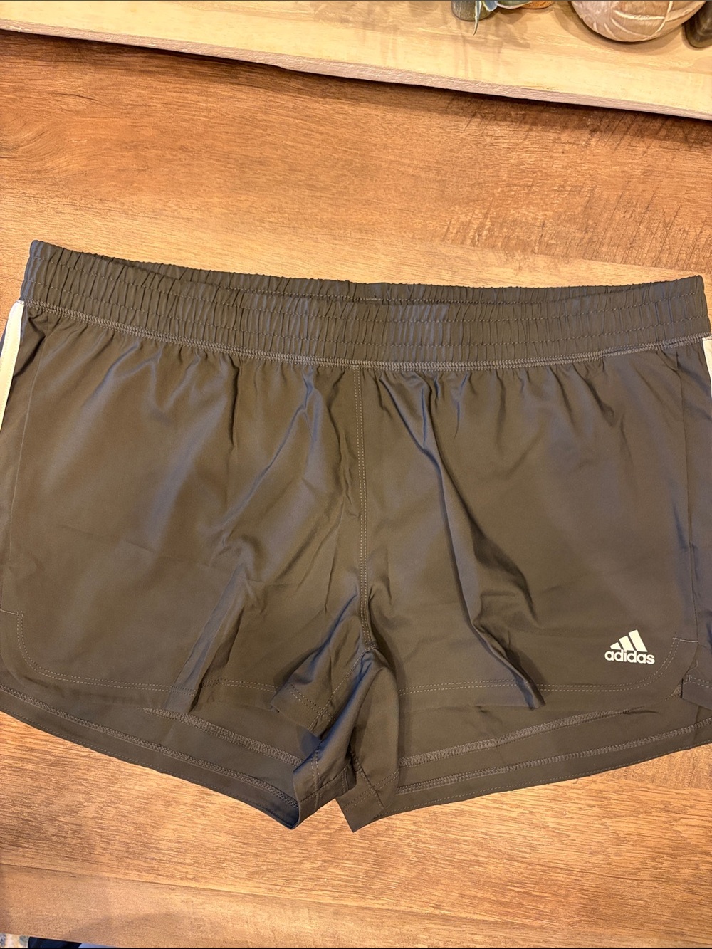 adidas Gray Women's Running Shorts with White Logo